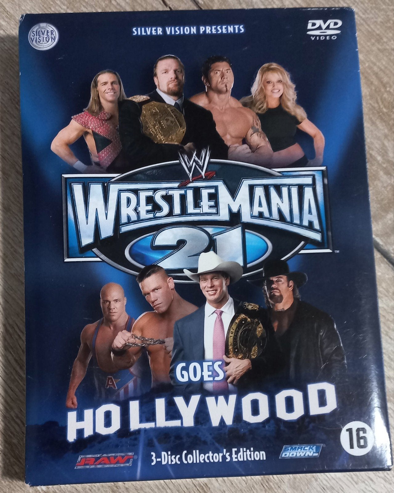 WrestleMania 21 Goes Hollywood - 3-Disc Collector's, Engels, Vanaf 16 jaar, Ophalen of Verzenden, Zo goed als nieuw