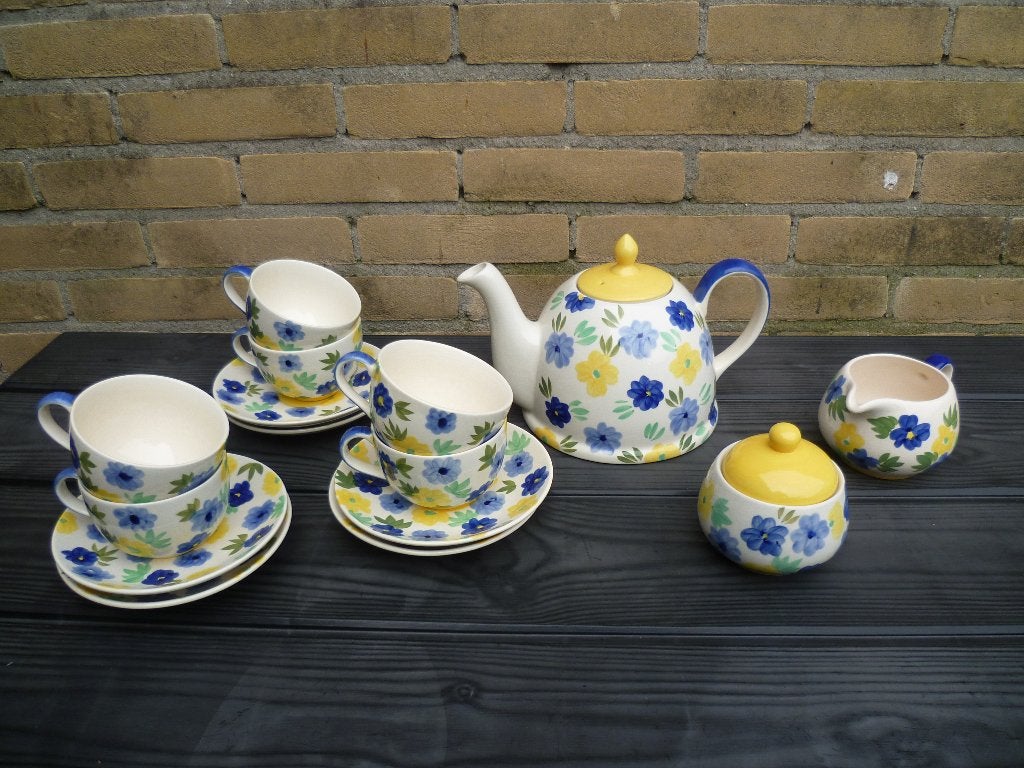 D.E. serviezen, Ophalen of Verzenden, Zo goed als nieuw, Porselein, Compleet servies