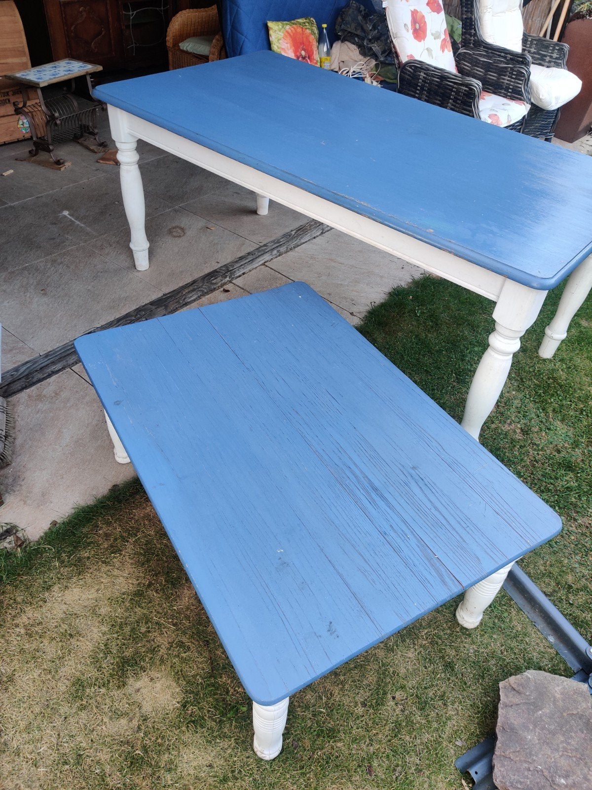 Tafel en stoelen set - eettafel salontafel  sidetable plant-, Ophalen, Gebruikt, 100 tot 150 cm, 50 tot 100 cm