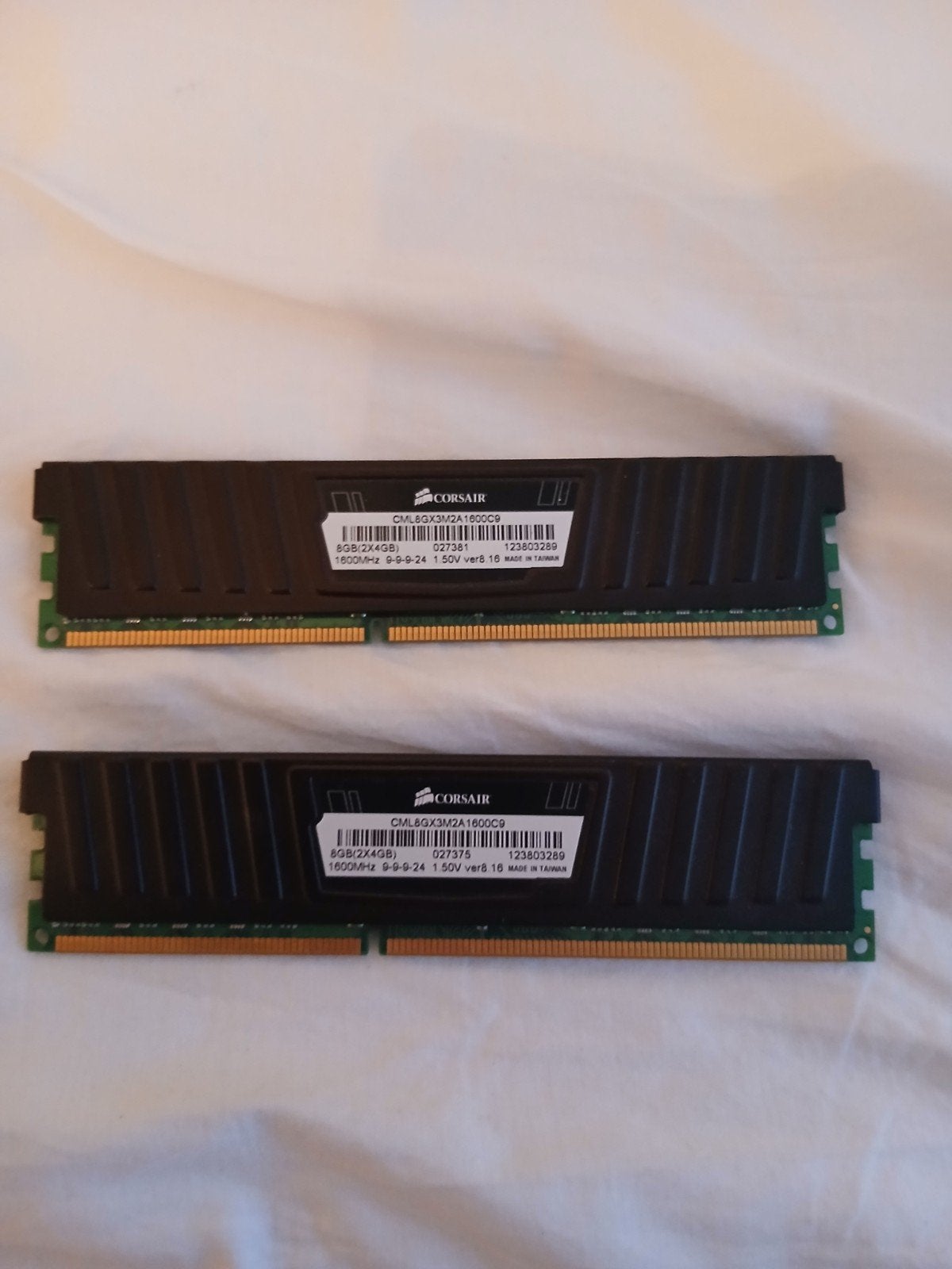 Corsair Vengeance DDR3 RAM 8GB (2x4GB) 1600MHz, Computers en Software, RAM geheugen, Gebruikt, Server, 8 GB, DDR3
