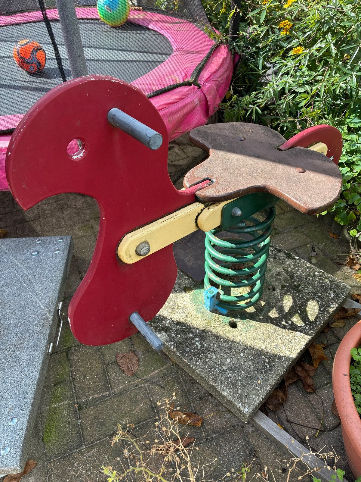 Wipkip Veerwip paardje voor de tuin, Ophalen, Gebruikt