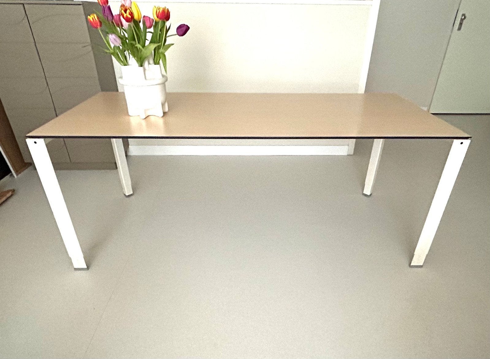 Ahrend bureau tafel thuiswerkplek 180x80 slinger verstelbaar, Ophalen, Gebruikt, 180 cm, In hoogte verstelbaar