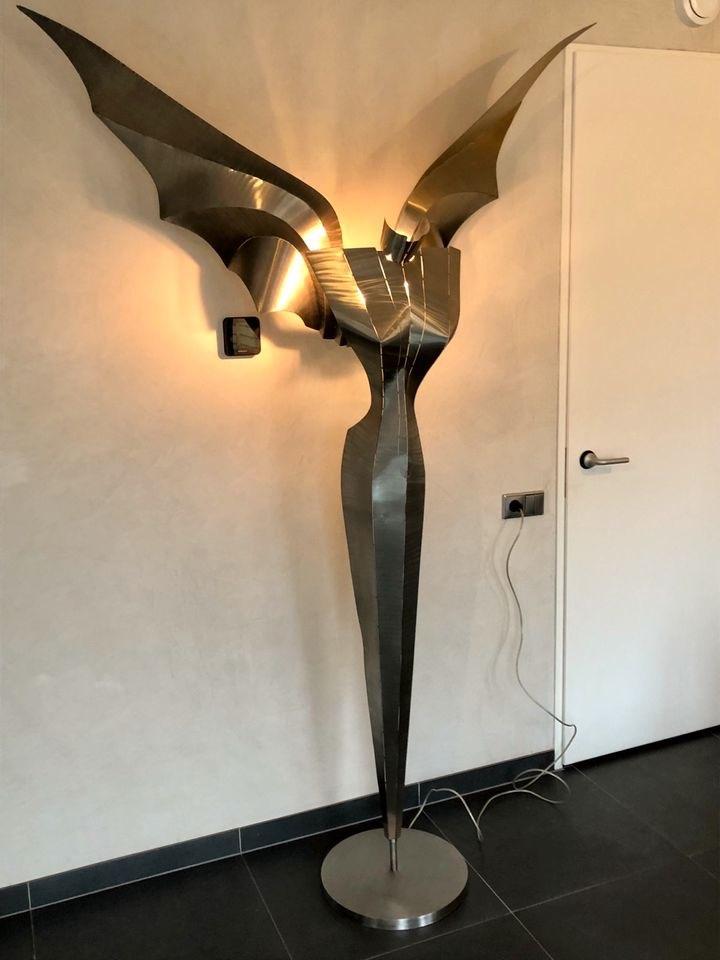 Vintage XXL vloerlamp vloer lamp Angel Engel by Stubenrauch, Ophalen, Zo goed als nieuw, Metaal, 200 cm of meer