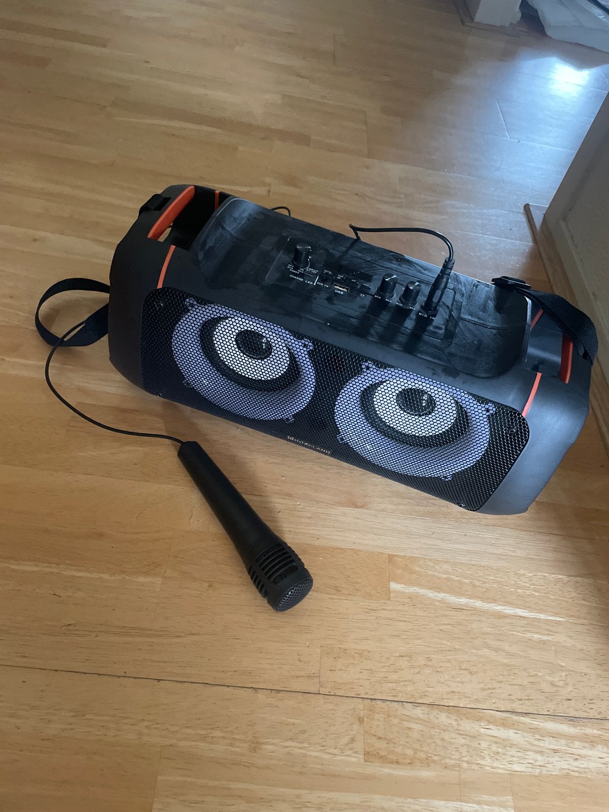 Roseland Muziekbox met Microfoon - Party Speaker, Overige merken, Gebruikt, Party speaker, Ophalen of Verzenden