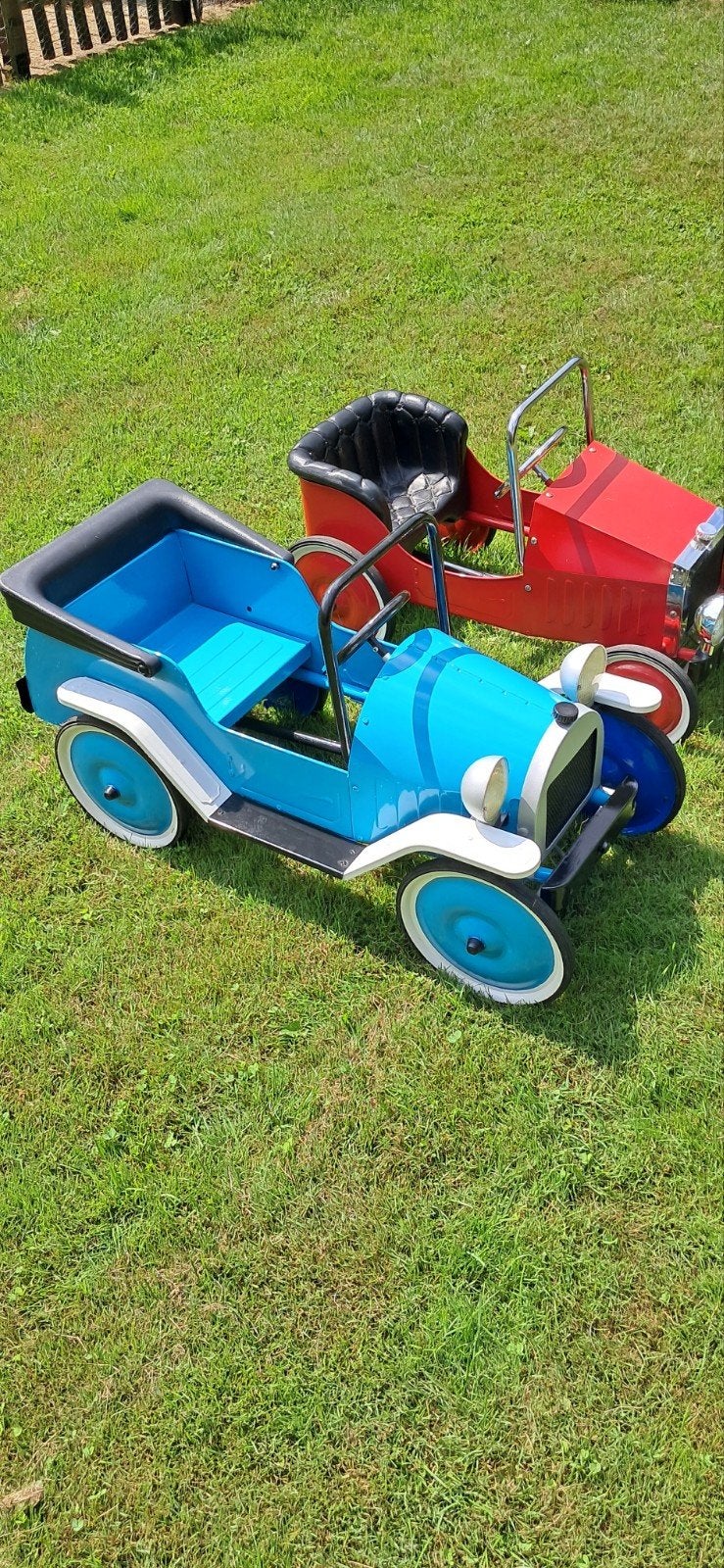 Vintage Trapauto's - Rood en Blauw (Jaren '30 Stijl), Ophalen, Zo goed als nieuw