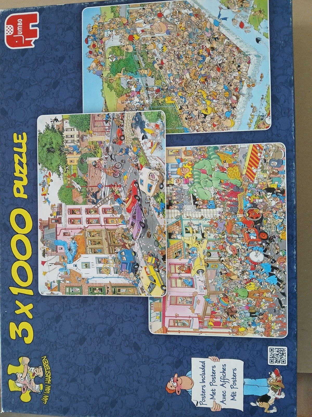 Jan van Haasteren 14x 1000 stukjes, Ophalen of Verzenden, 500 t/m 1500 stukjes, Zo goed als nieuw