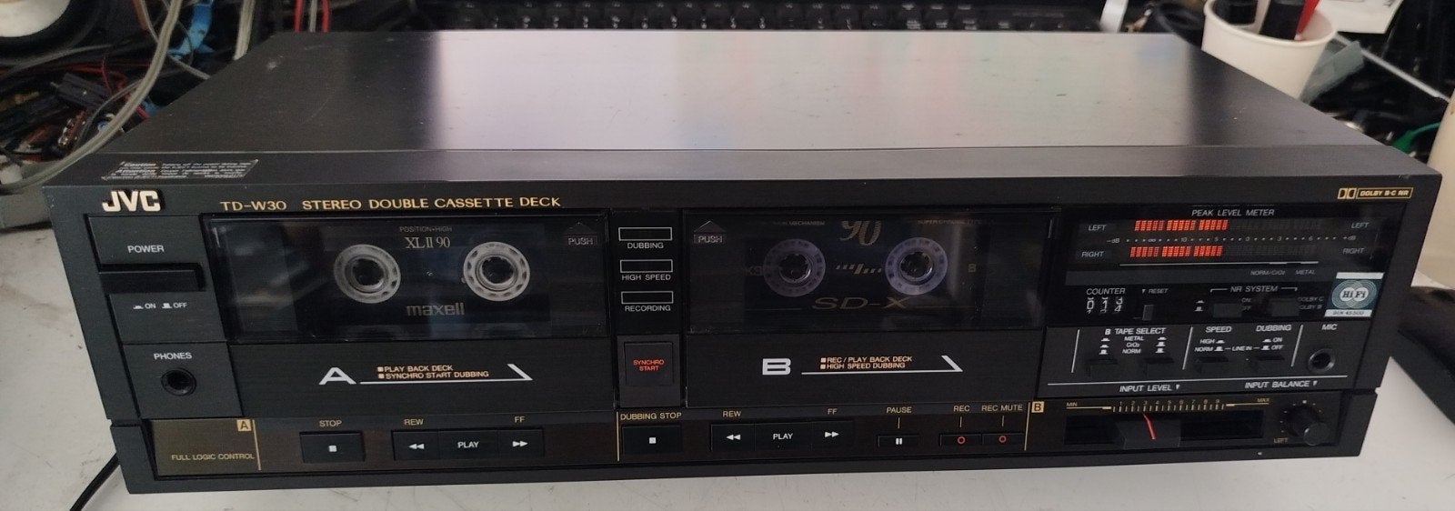 Jvc Td-w30, Audio, Tv en Foto, Ophalen of Verzenden, Dubbel, JVC, Tiptoetsen
