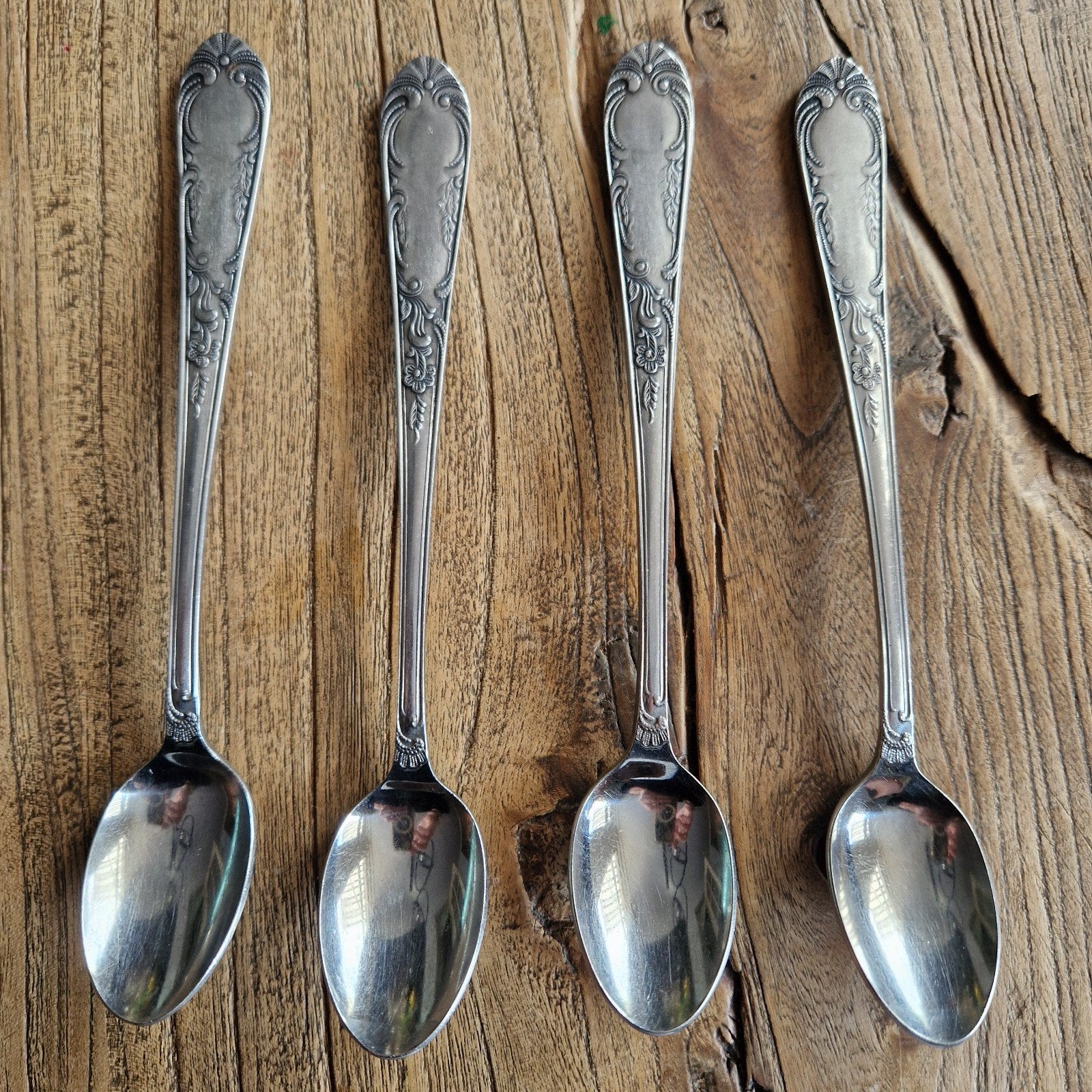 Sierlijke vintage Amefa Holland lepels, 19cm, Ophalen of Verzenden