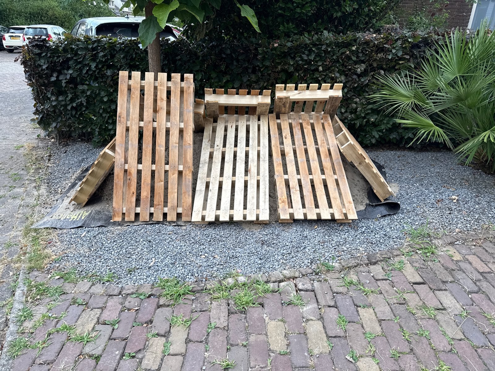 Diverse GRATIS Pallets voor kachel of Creatieve Projecten, Doe-het-zelf en Verbouw, Hout en Planken, Ophalen, Gebruikt, 25 tot 50 mm