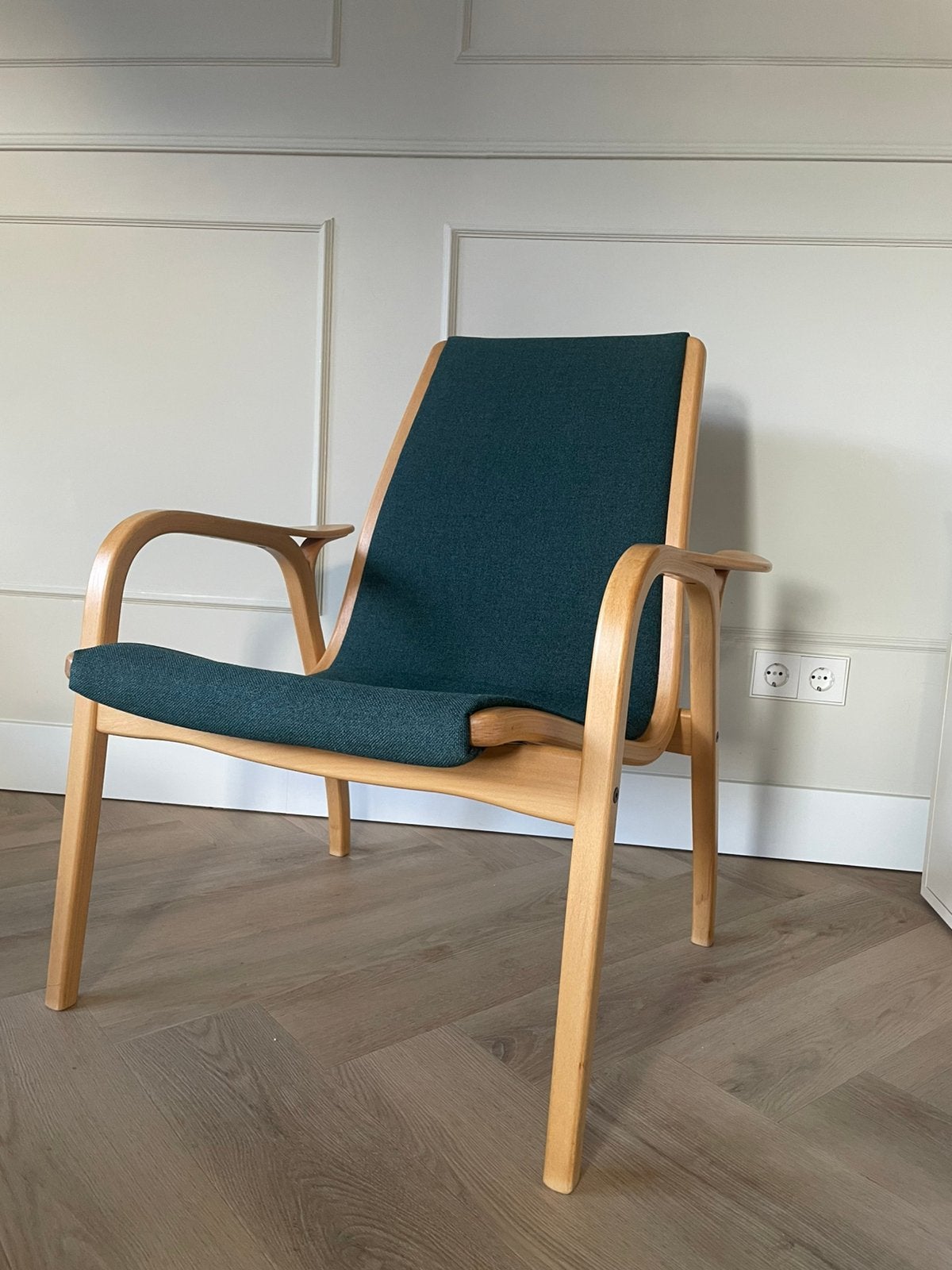 Zweedse Yngve Ekström Laminett design fauteuil | vintage!, Minder dan 75 cm, Scandinavisch Mid Century Modern, Ophalen of Verzenden