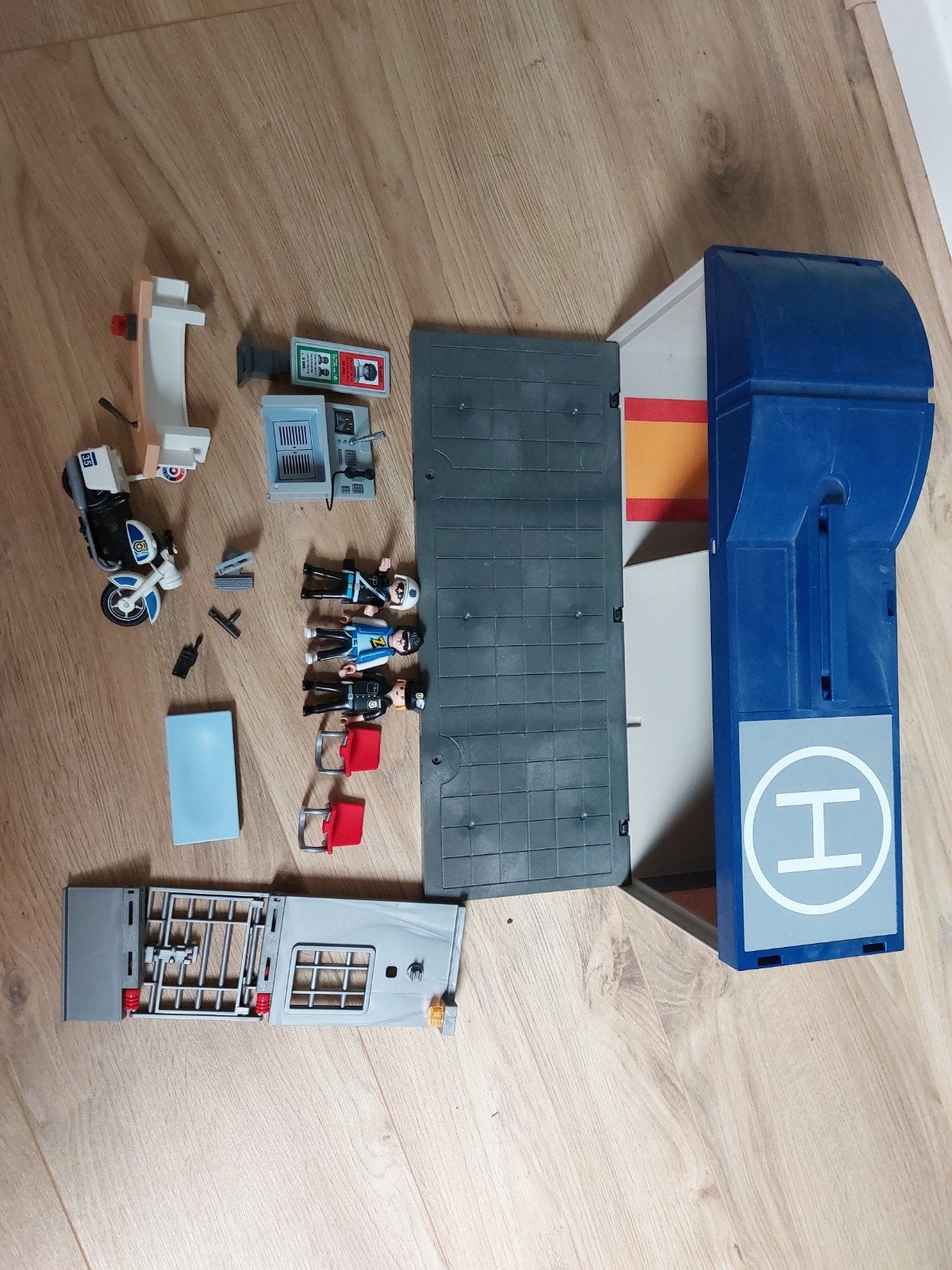 Playmobil 5299 - Meeneem Politiebureau met motor, Ophalen, Gebruikt, Gebouw, Complete set