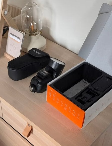 Godox V1 Pro Sony  Flitser met Ronde Kop - Zo goed als nieu, Ophalen, Inclusief tas/hoes, Externe flitser, Zo goed als nieuw