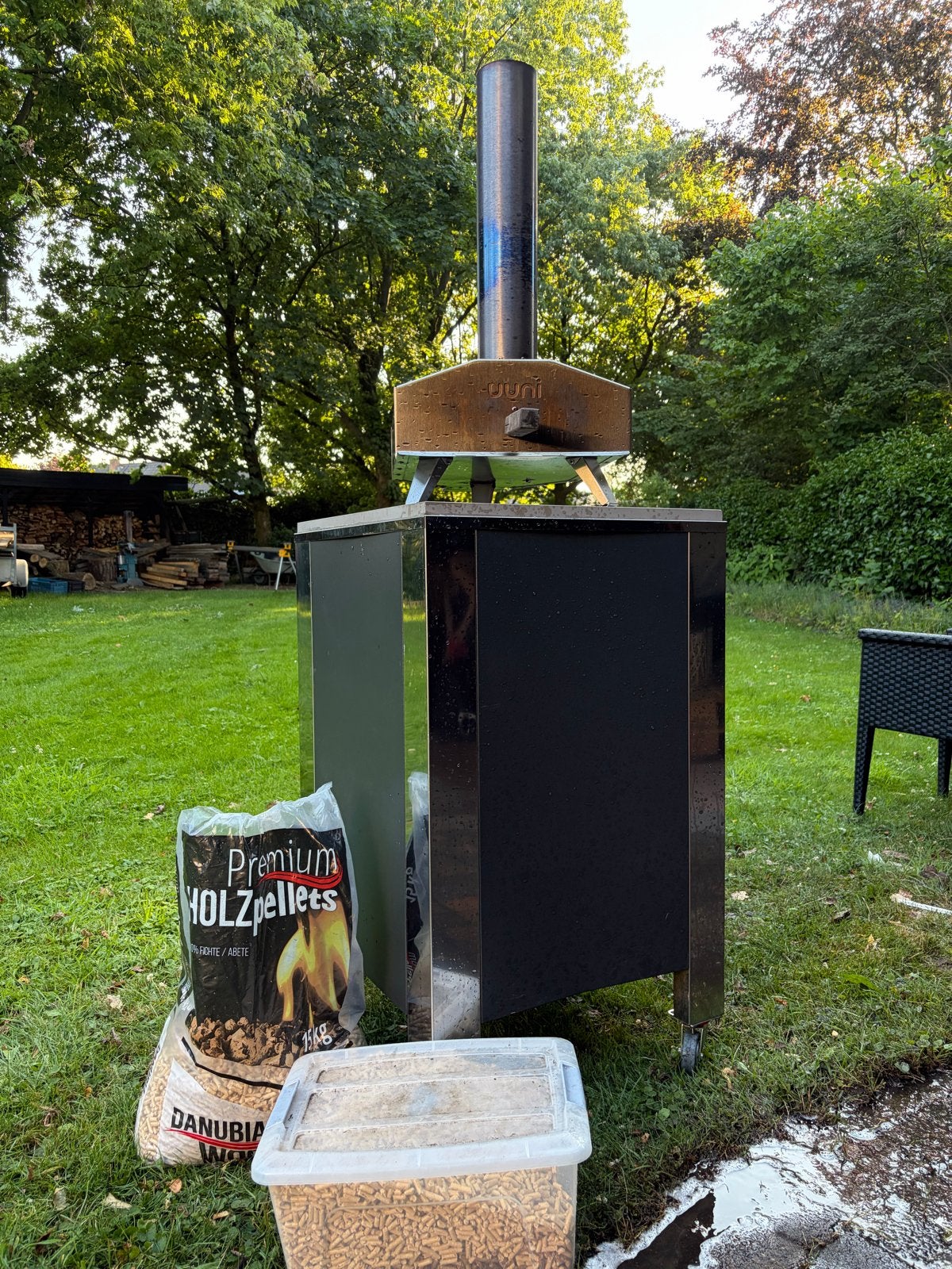 Ooni pizzaoven met onderstel en pellets, Ophalen of Verzenden, Gebruikt