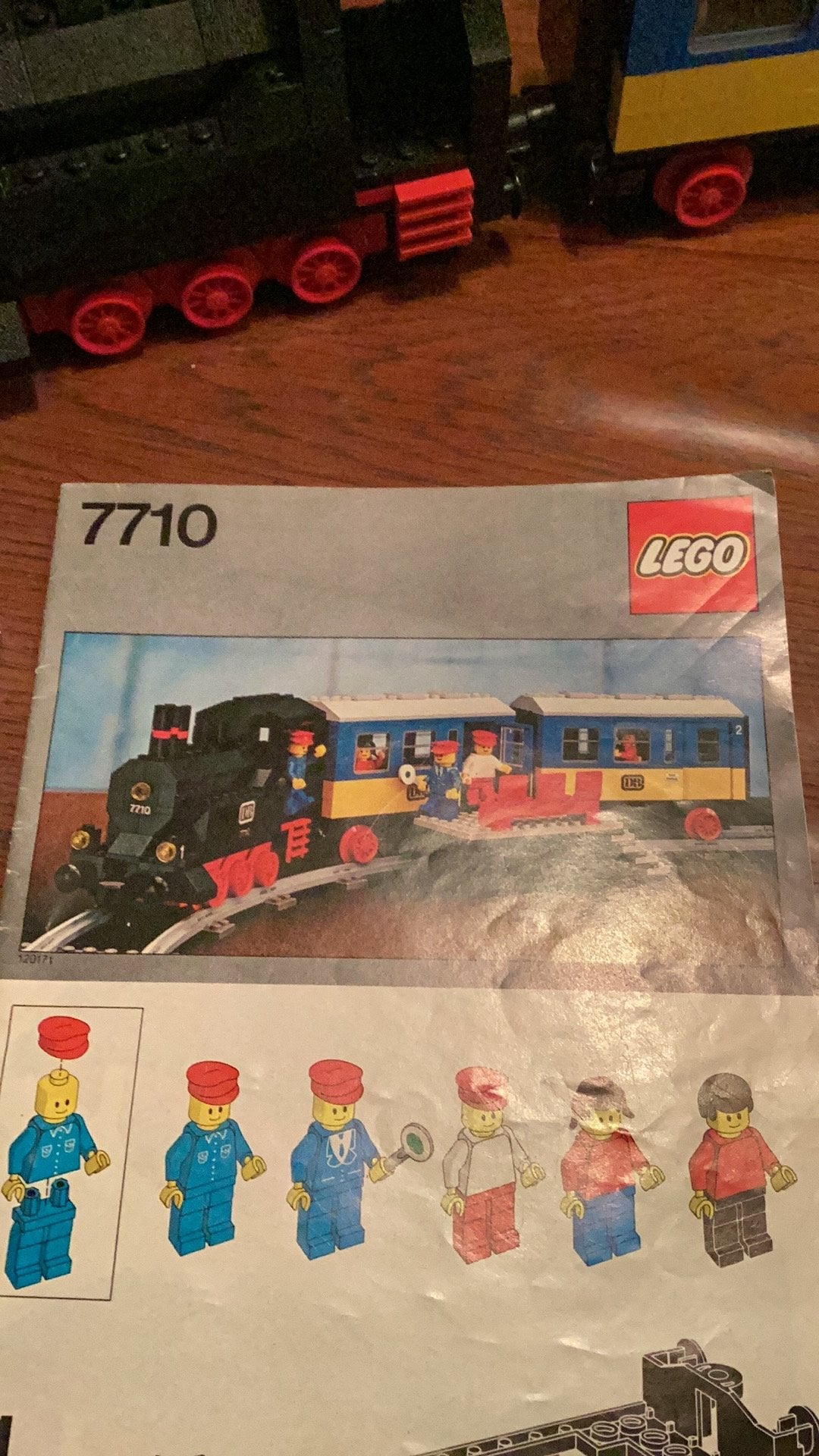 Set 7710 handtrein compleet met baan en 2 wagons, Lego, Inclusief instructies, Ophalen of Verzenden, Zo goed als nieuw