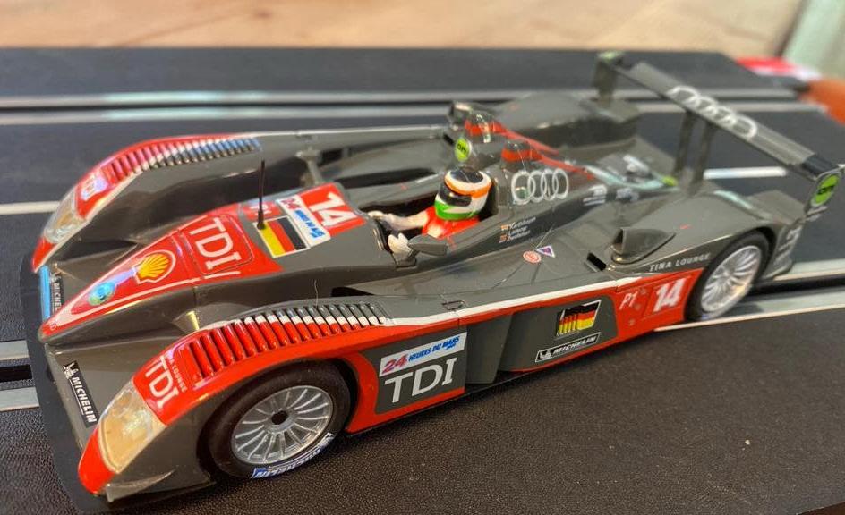 SCX Audi R10 #14, Ophalen of Verzenden, Gebruikt, Elektrisch, Overige merken