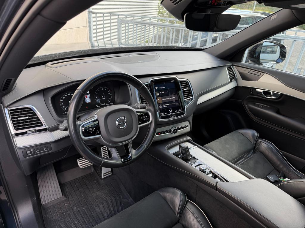 Volvo XC90 2.0 T8 Recharge AWD R-Design Pano-H&K-ACC-Head up, Auto's, Volvo, Gebruikt, 4 cilinders, Blauw, 7 stoelen
