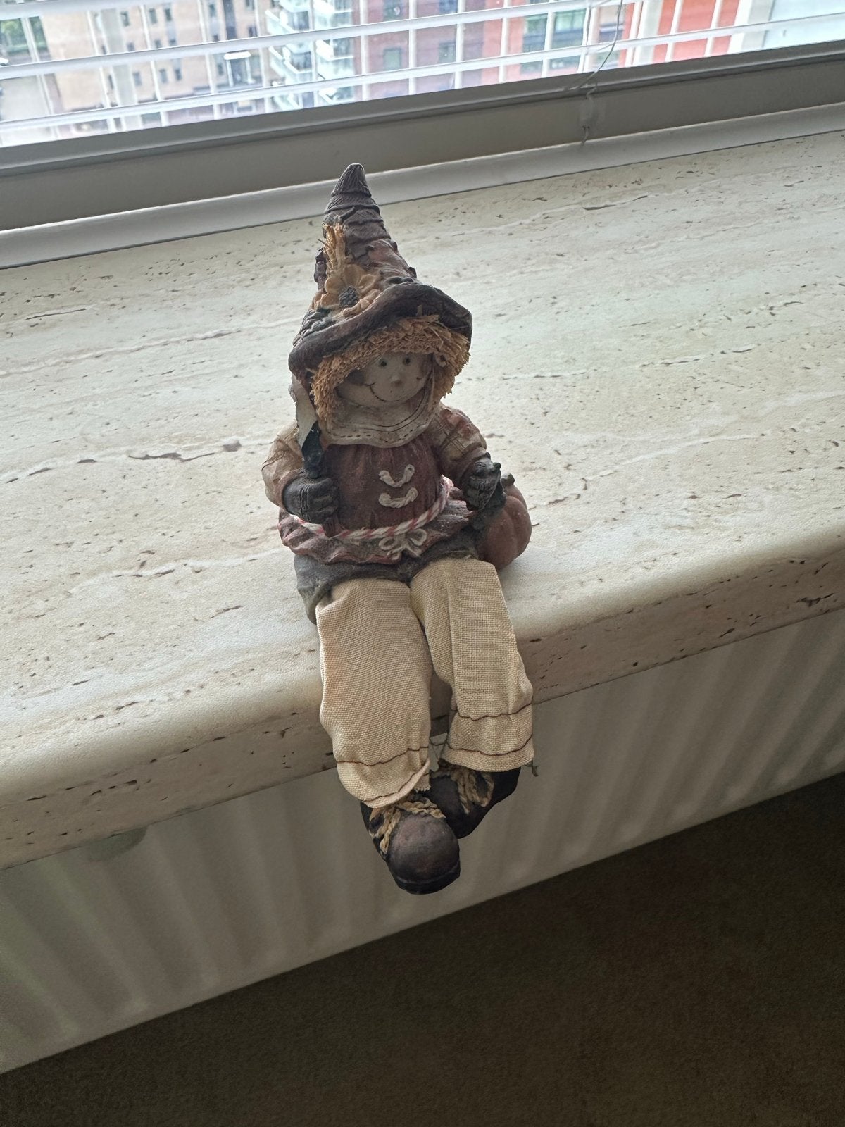 Decoratieve kabouter met puntmuts, Gebruikt, Overige stijlen, Ophalen of Verzenden, Bruin