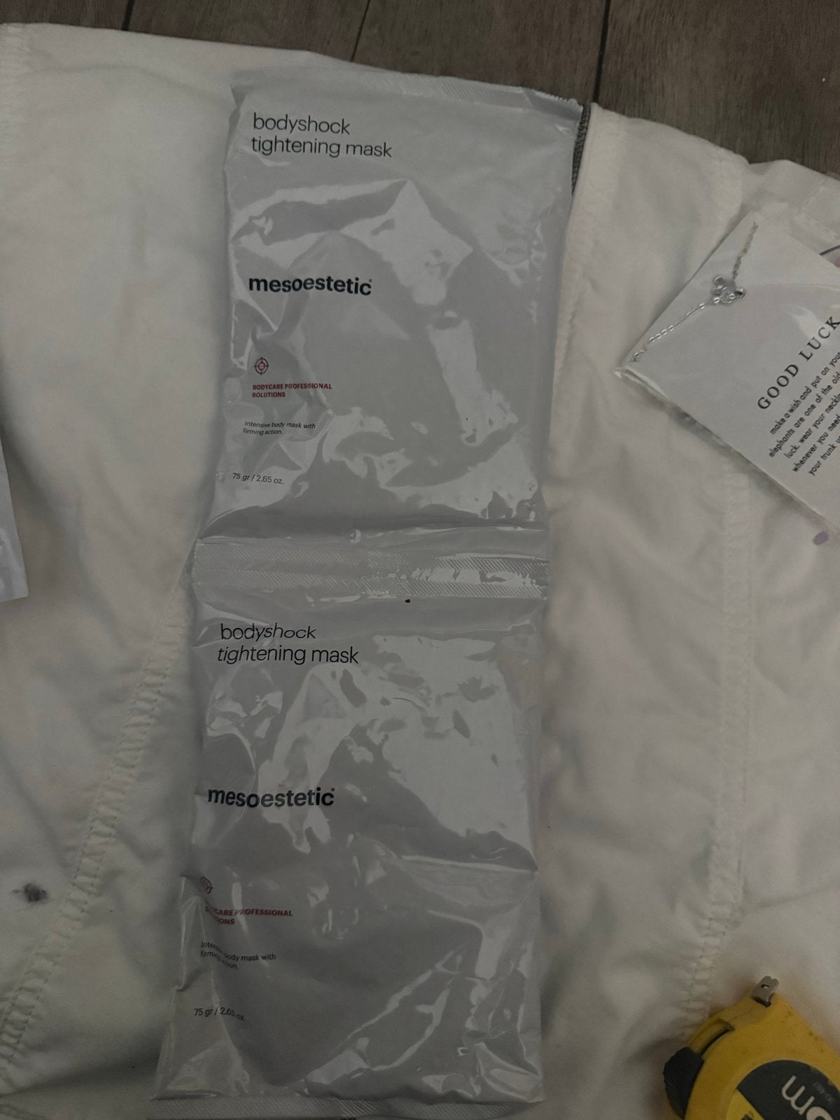 Mesoestetic Bodyshock Tightening Mask (2 stuks), Ophalen of Verzenden, Nieuw, Verzorging