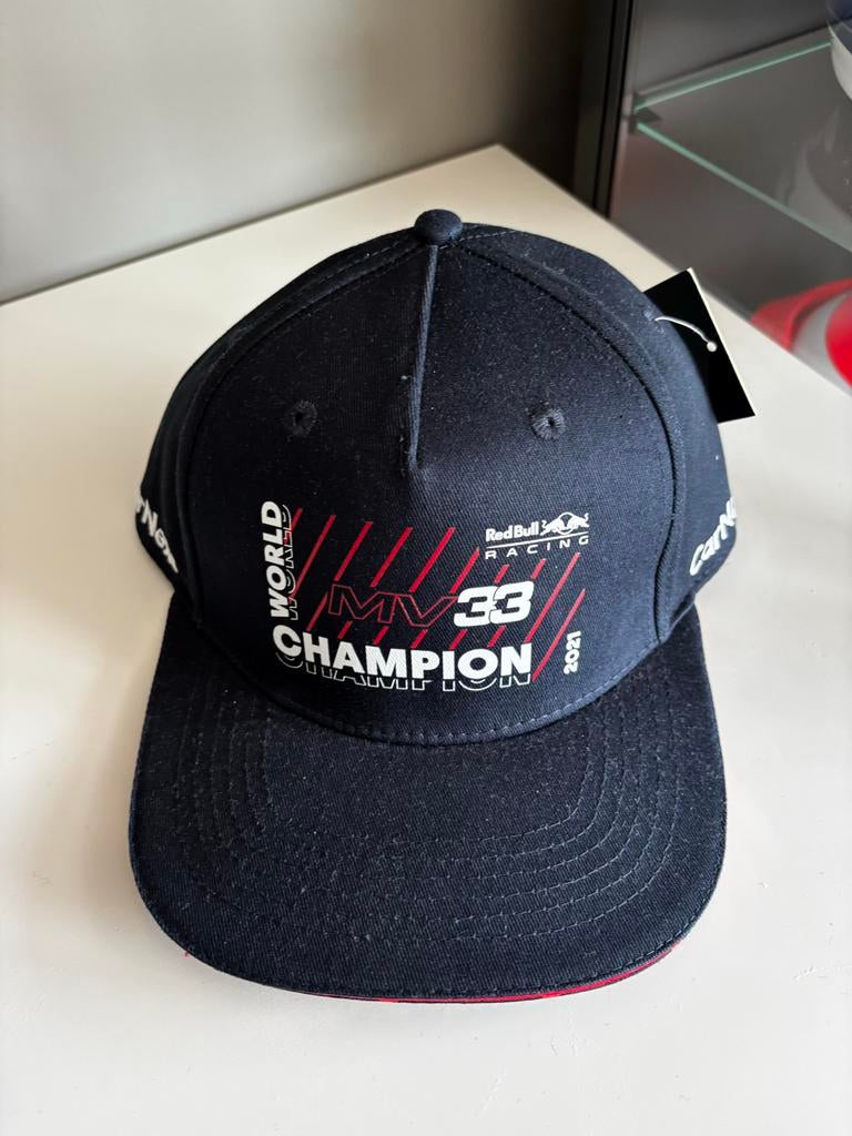 Max Verstappen Cap 2021 Wereldkampioen Abu Dhabi Nieuw, Ophalen of Verzenden, Nieuw, One size fits all, Pet