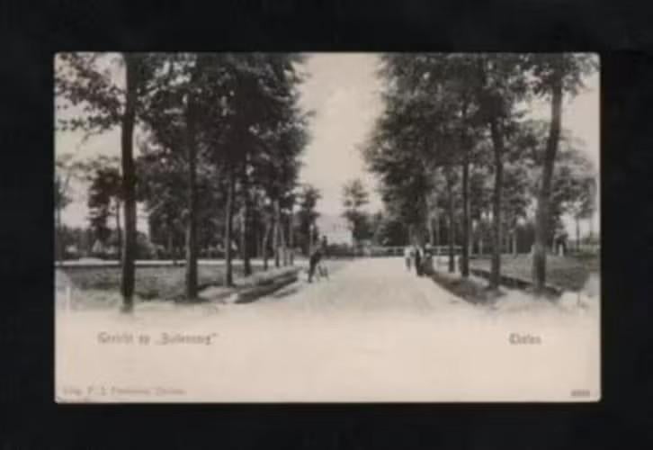 Tholen Zeeland Gezicht op Buitenzorg Fietser., Ophalen of Verzenden, Voor 1920, Ongelopen, Zeeland
