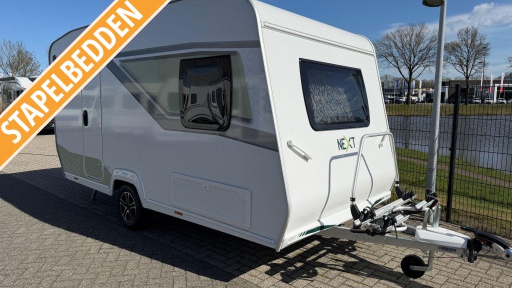 FEBDT NEXT 381 - BJ. 2026 - Stapelbed - (263) - op voorraad, Caravans en Kamperen, Caravans, Next, Schokbreker, Bedrijf, Overige typen