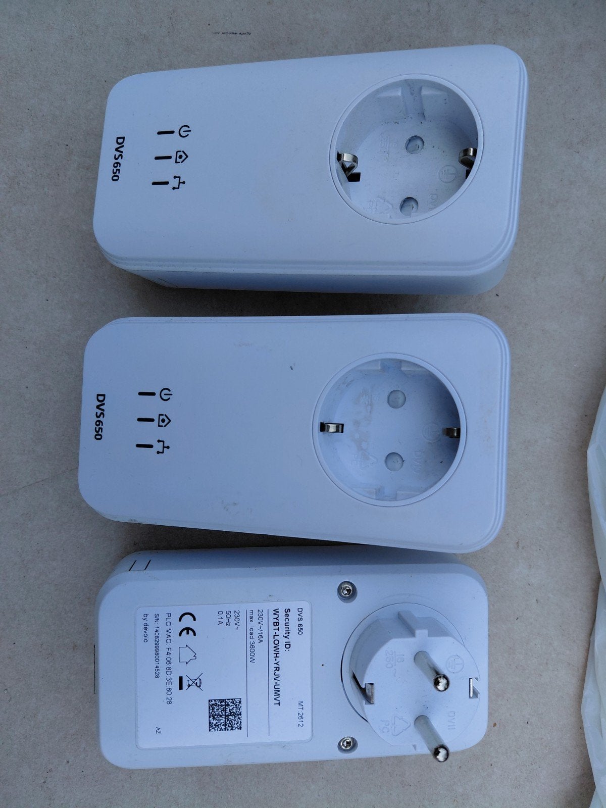 DVS 650 Powerline Adapters met Ethernetkabels, Computers en Software, Ophalen of Verzenden, Zo goed als nieuw