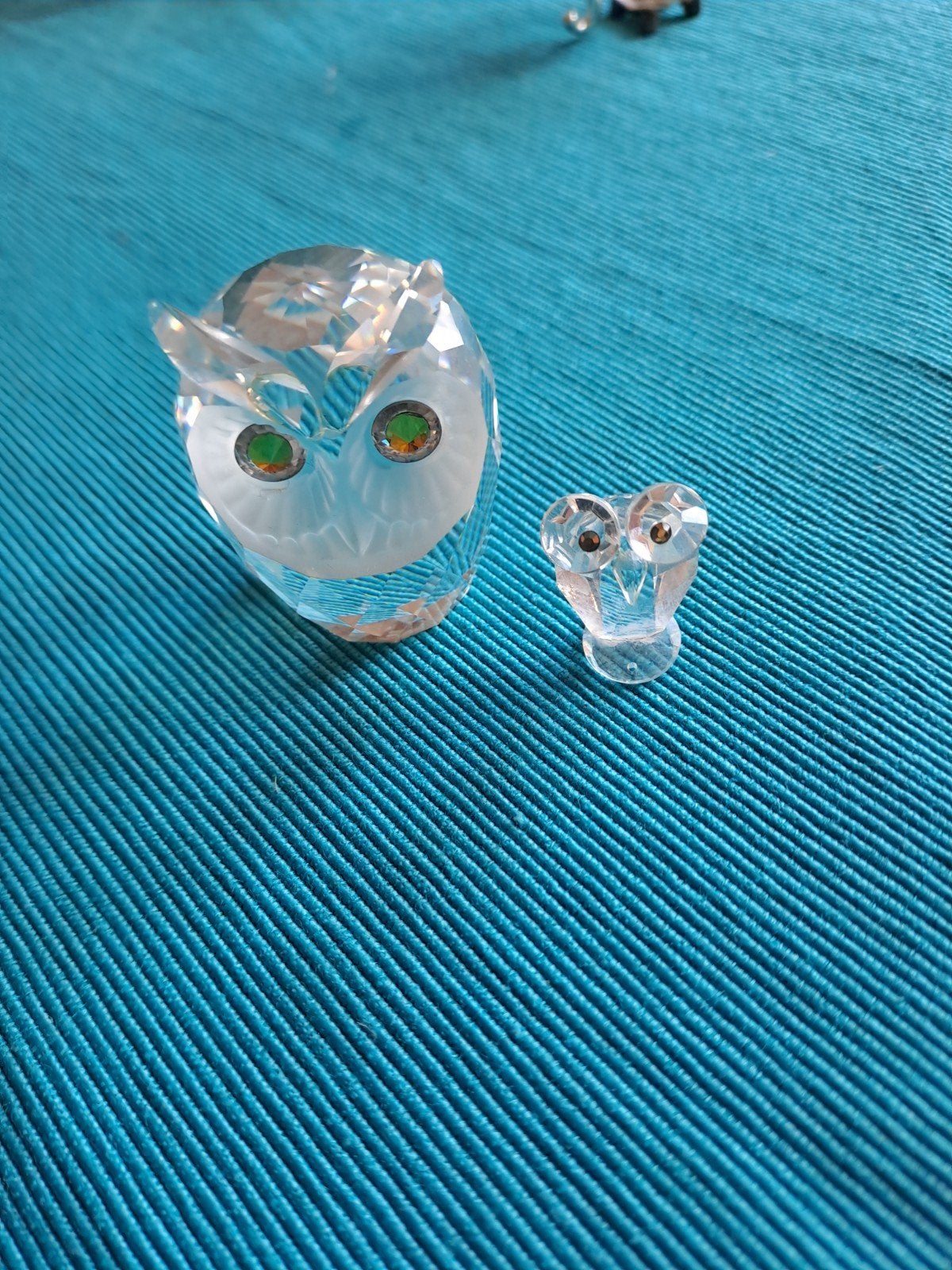 Swarovski Kristallen Uilen - Groot en Klein, Verzamelen, Ophalen of Verzenden, Zo goed als nieuw, Figuurtje
