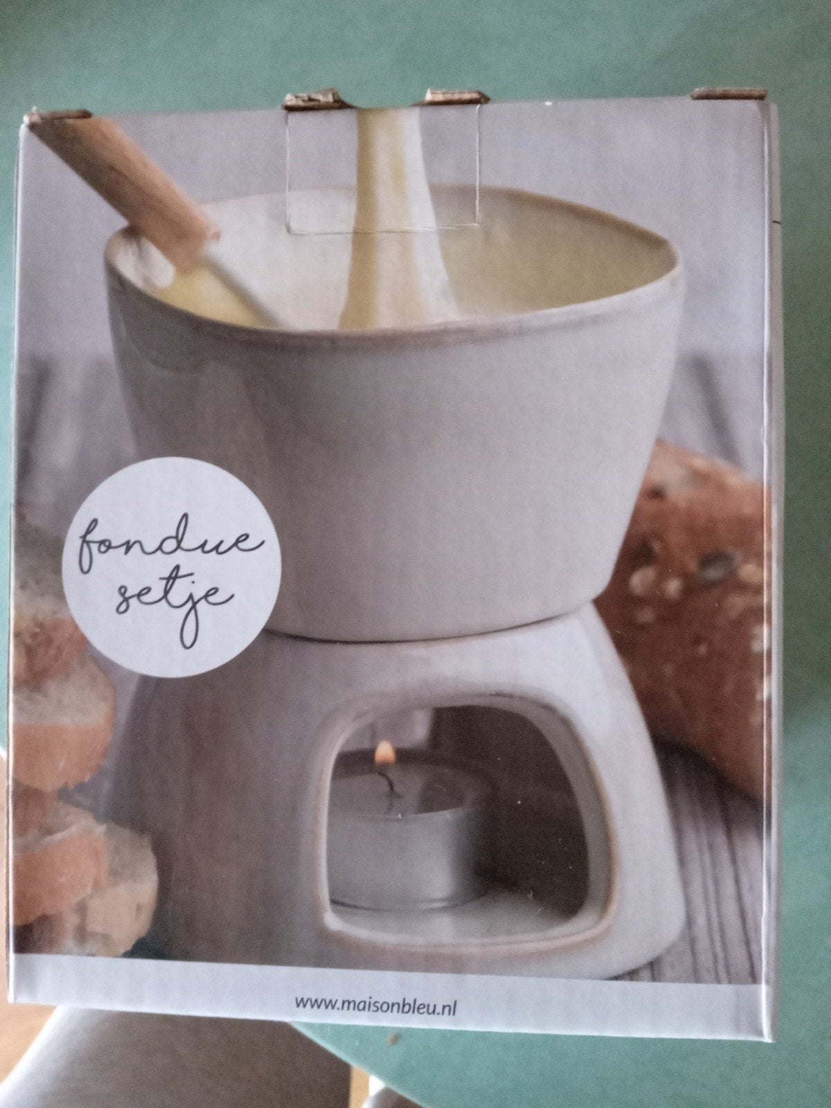 MAISON BLUE fondeusetje NIEUW, Ophalen, Nieuw, Fondueset