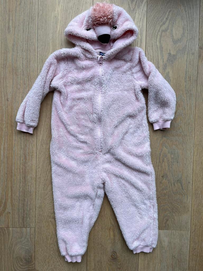 Roze onesie flamingo Lupilu mt 98/104 netjes, Ophalen of Verzenden, Gebruikt, Meisje, Overige typen