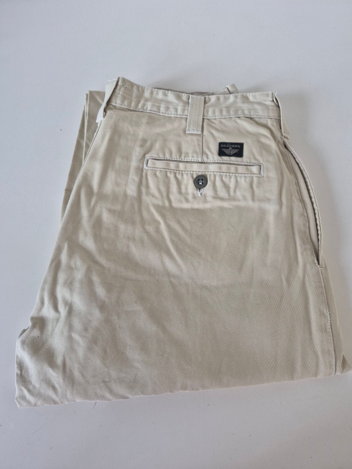 Dockers Khaki Broek - Maat 33W 32L, Maat 48/50 (M), Beige, Ophalen of Verzenden, Zo goed als nieuw