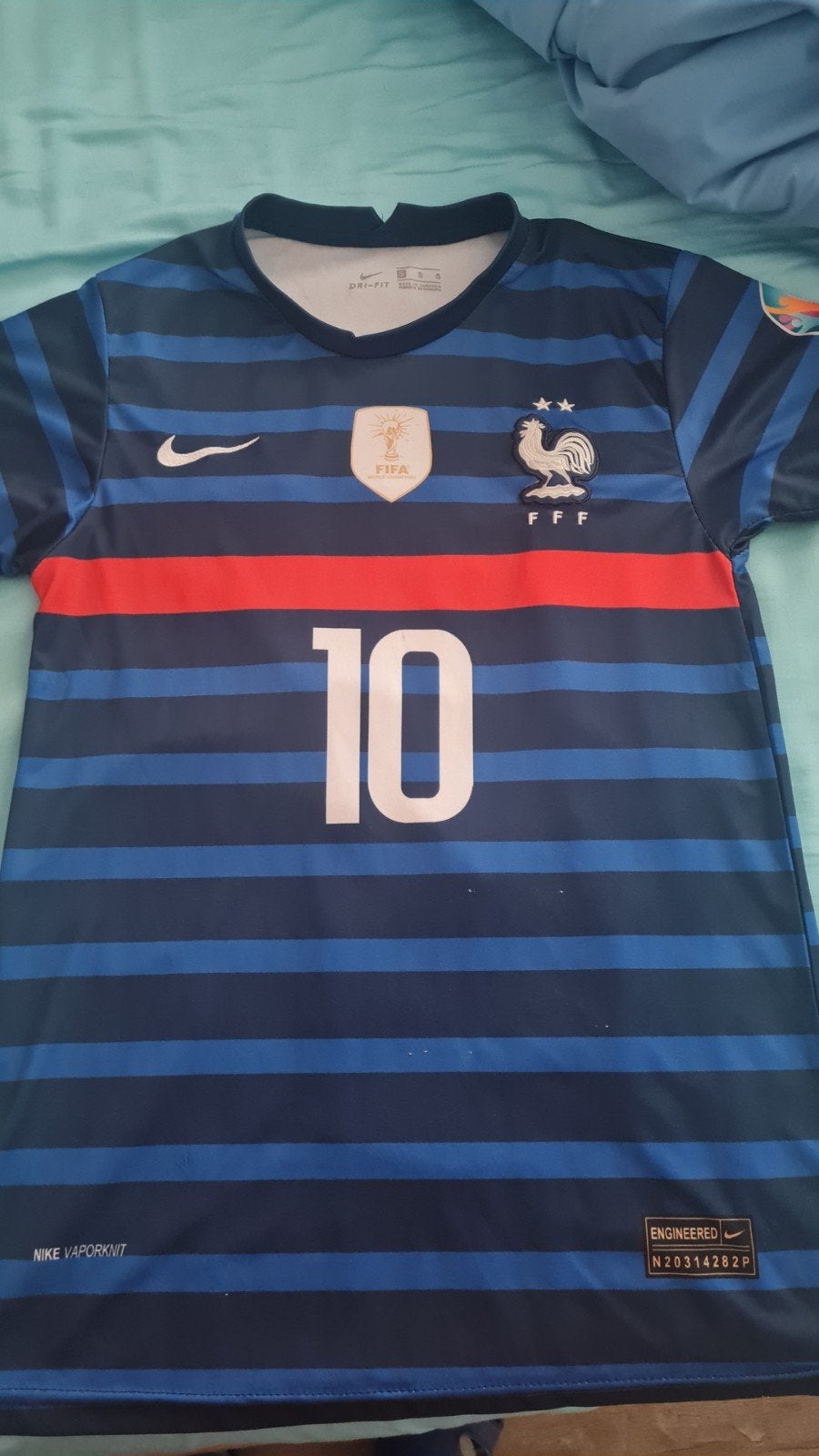 Jongens nike voetbal t shirt maat S [Mbappe ], Ophalen of Verzenden, Shirt