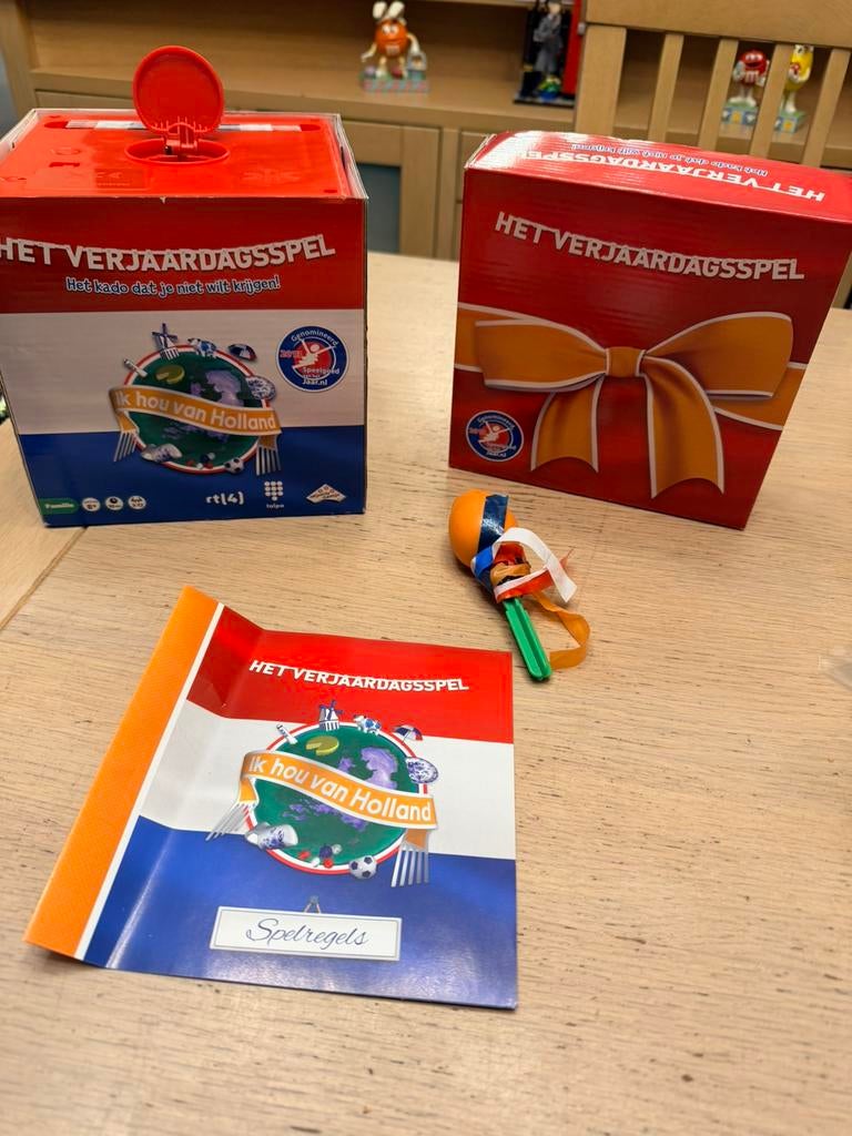 Het verjaardagsspel ik hou van holland zgan, Hobby en Vrije tijd, Gezelschapsspellen | Bordspellen, Ophalen of Verzenden, Zo goed als nieuw