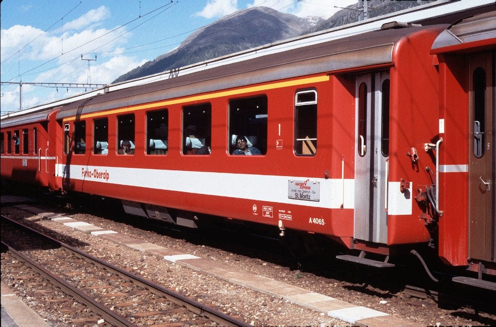 Bemo FO Glacier Express, Hobby en Vrije tijd, Overige merken, Gelijkstroom, Wagon, Ophalen of Verzenden