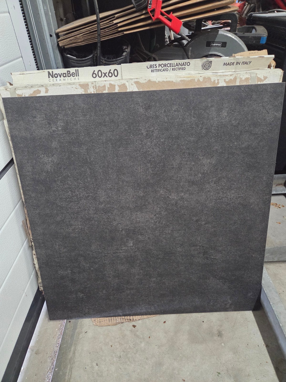 Tegel 60x60 bstone Loft Fire, Ophalen, 60 cm of meer, Nieuw, Minder dan 5 m²