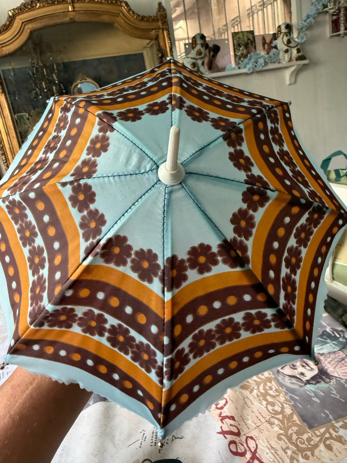 Schattig parapluutje voor Kathe Kruse of andere pop (25cm), Antiek en Kunst, Ophalen of Verzenden