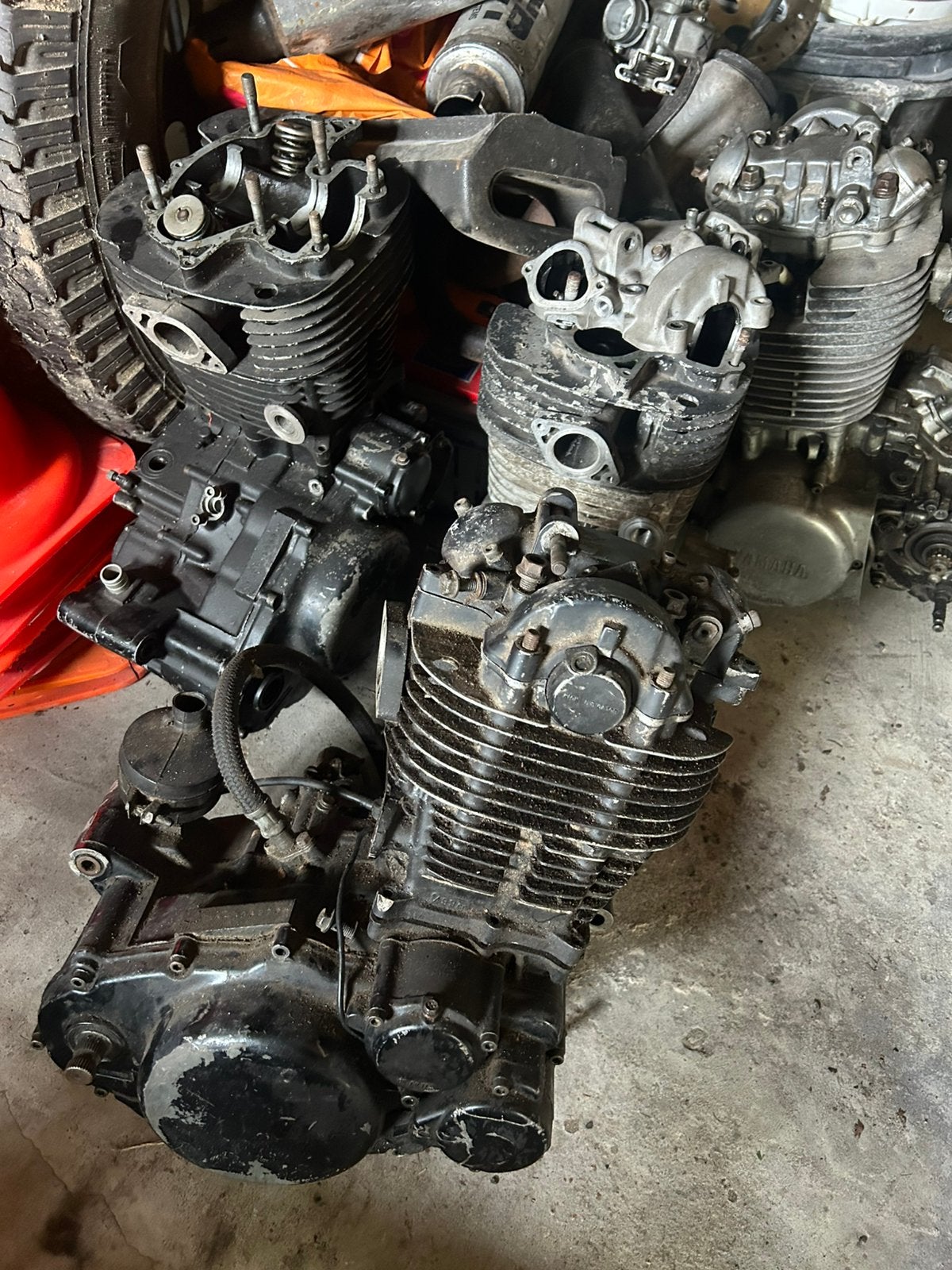 Partij yamaha XT/TT/SR onderdelen, Ophalen, Gebruikt