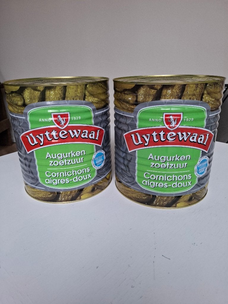 2 blikken Uyttewaal augurken, Ophalen, Overige materialen, Overige typen, Nieuw