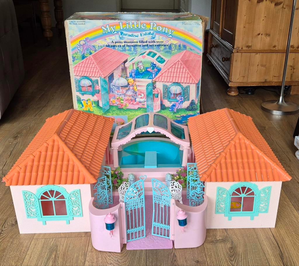 Vintage My Little Pony Paradise Estate met originele doos, Ophalen, Gebruikt
