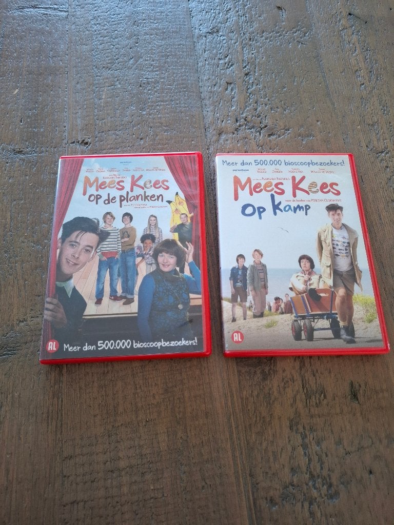 2x Mees Kees dvd’s – Op de planken & Op kamp, Alle leeftijden, Ophalen of Verzenden, Zo goed als nieuw