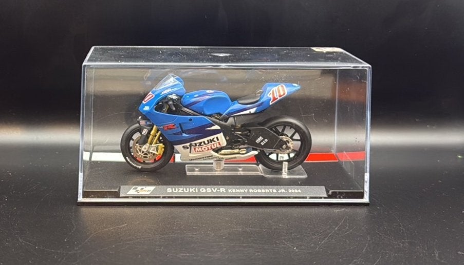 Suzuki GSV-R Kenny Roberts Jr. 2004 #10 schaal 1:24, Overige merken, Ophalen of Verzenden, Zo goed als nieuw, Groter dan 1:32