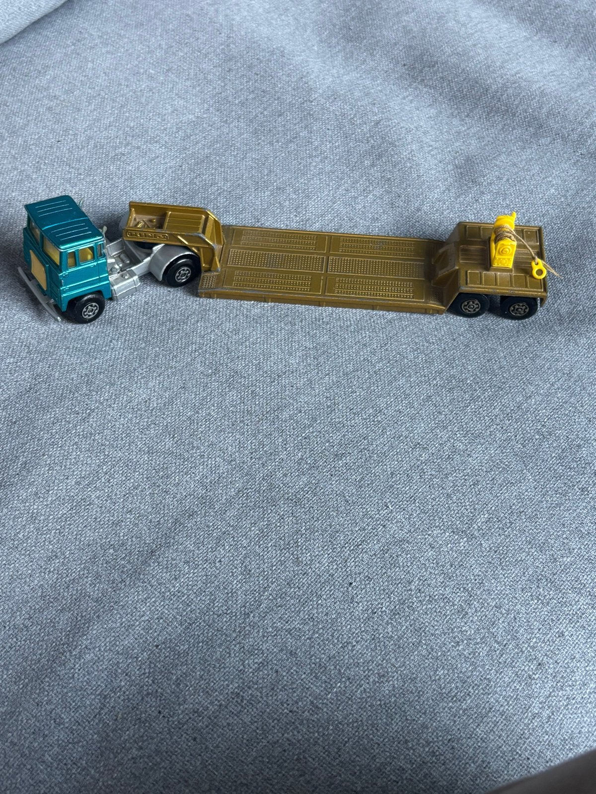 Matchbox Super Kings K-28 Low Loader Scammell Tractor 1973, Ophalen of Verzenden, Gebruikt