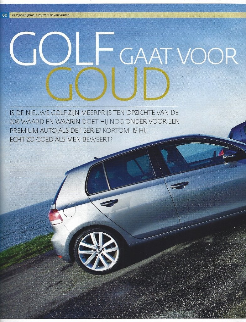 Autovisie test VW Golf , Peugeot 308 , BMW 118 2008, Ophalen of Verzenden, Gelezen, BMW