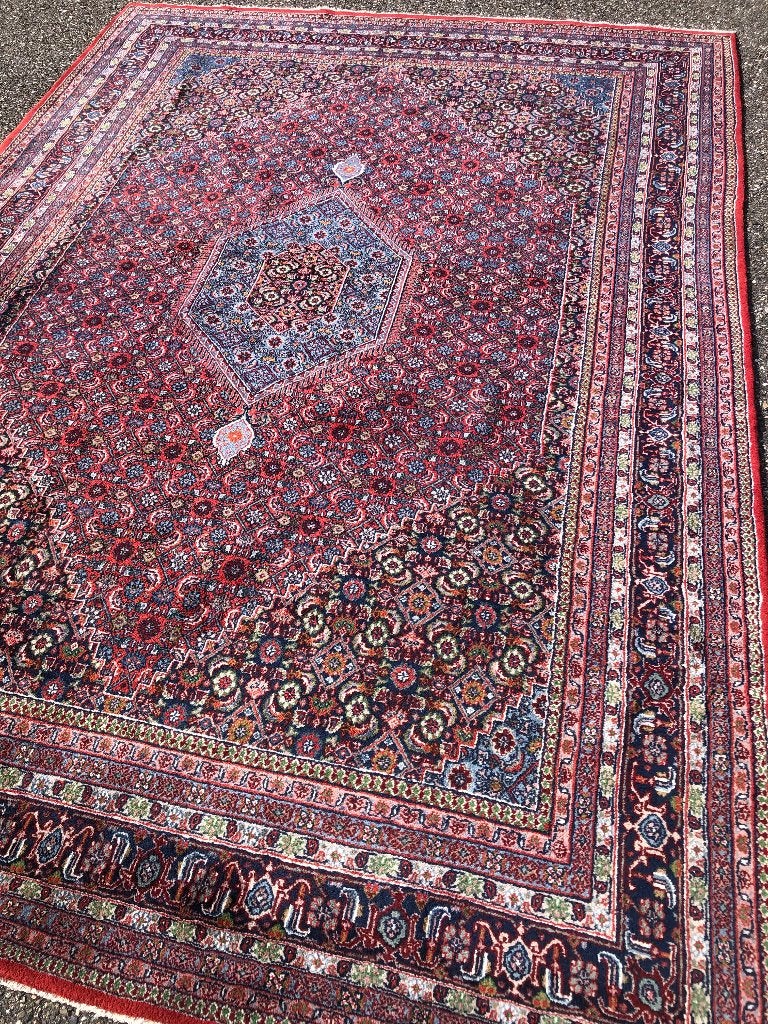 Groot handgeknoopt "Bidjar" tapijt, 347 x 240 cm, zeer chic!, 200 cm of meer, Ophalen of Verzenden, Zo goed als nieuw, 200 cm of meer
