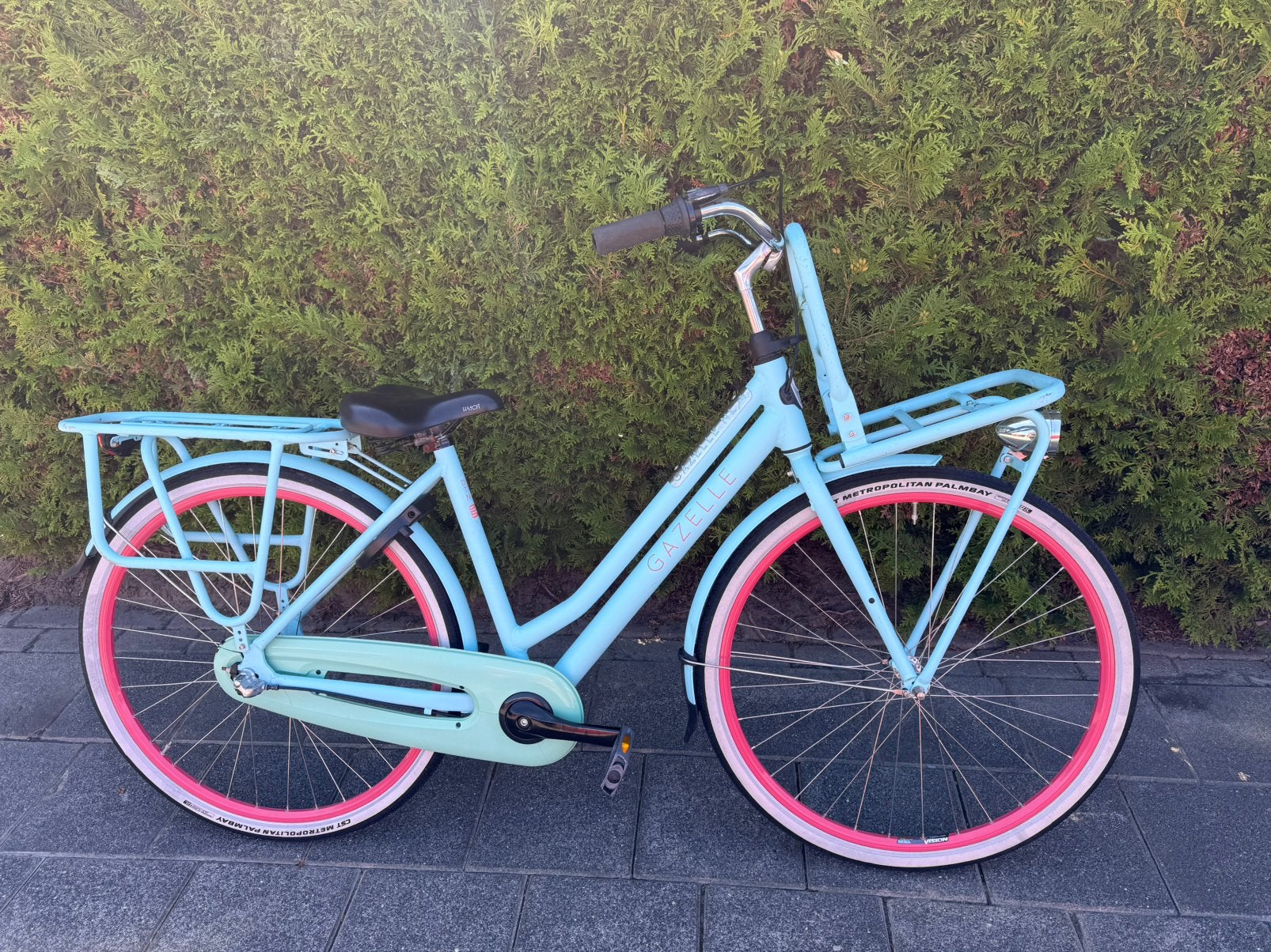 Keurige staat gazelle puur nl schoolfiets 28” 49 cm 3v tt, Ophalen, Gebruikt, 47 tot 50 cm, Versnellingen