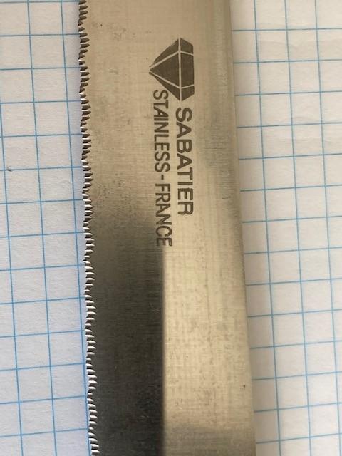 Sabatier Stainless France Brood/taart/gebak Lemmet 33 cm, Ophalen of Verzenden, Gebruikt, Overige materialen, Los bestek