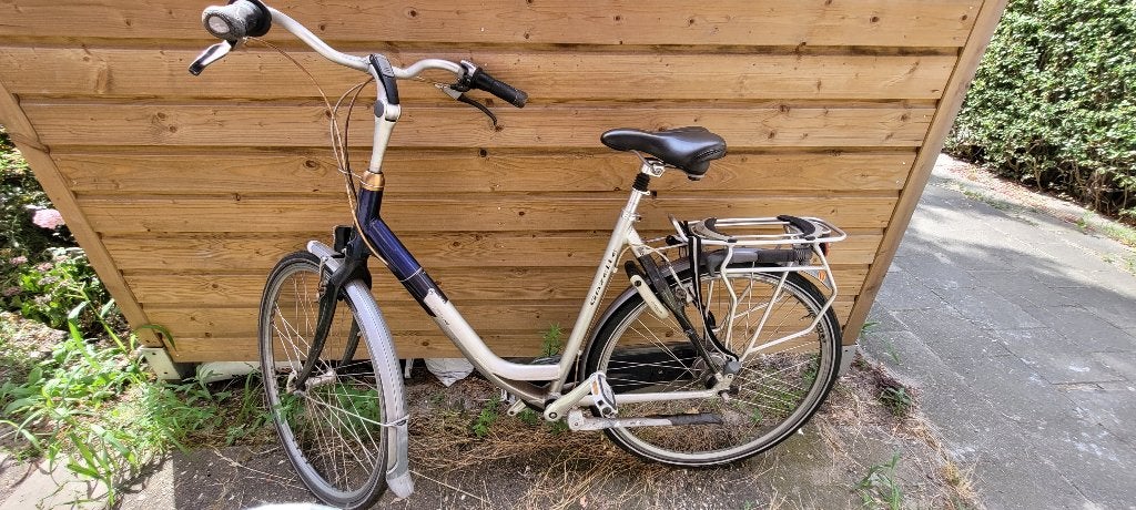 Gazelle damesfiets, Fietsen en Brommers, Fietsen | Dames | Damesfietsen, Ophalen, Gebruikt, Velgrem, Versnellingen