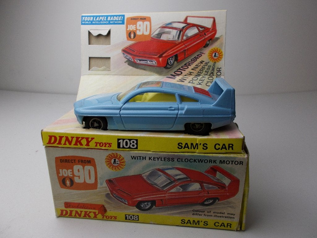 1967 Dinky Toys 108 SAM'S CAR Uit TVserie JOE 90 +DOOS! (C)
