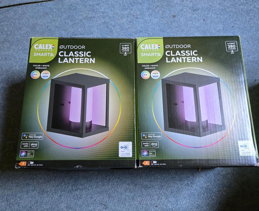 Calex Smart Outdoor Classic Lantaarn - 2 stuks beschikbaar, Overige materialen, Minder dan 50 watt, Overige typen, Nieuw