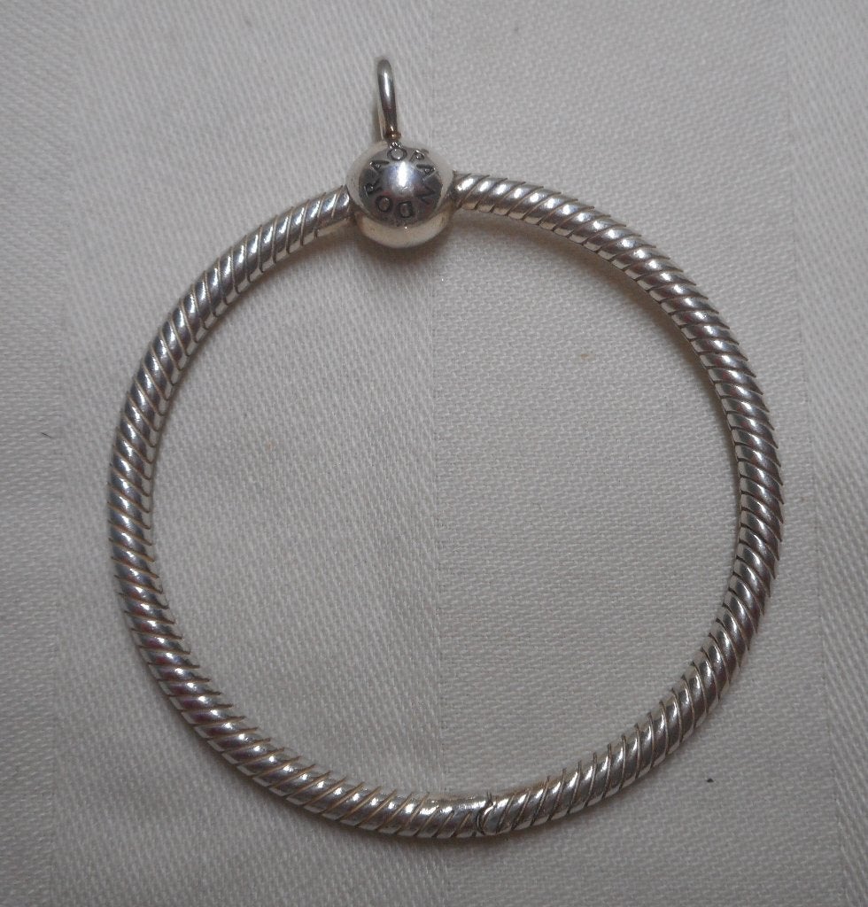 Zilveren grote Pandora Moments O hanger nr.231, Verzenden, Zo goed als nieuw, Zilver, Zilver