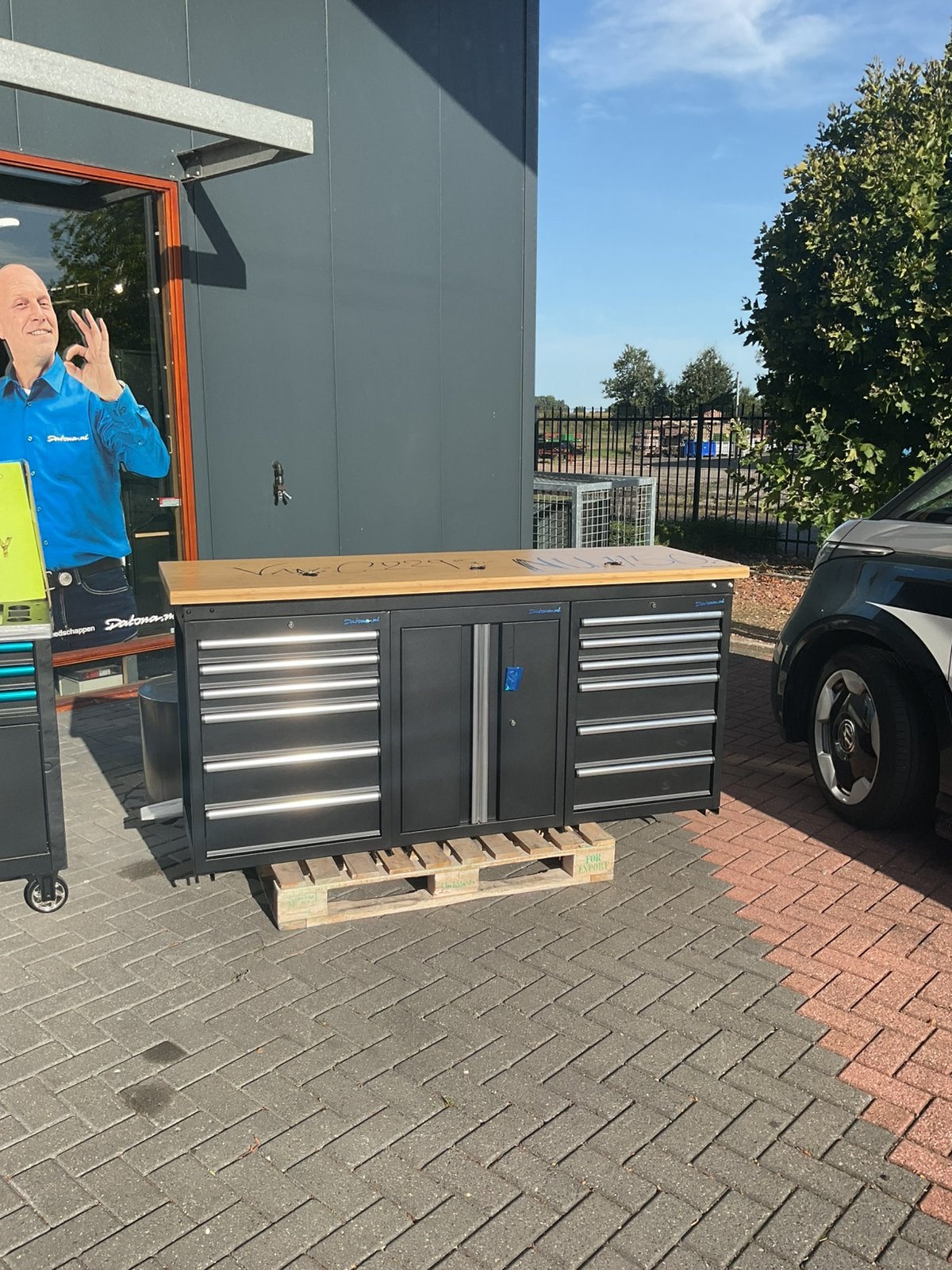 Werkbank 200 cm– 12 Lades– Bamboe Werkblad VAN €2295 NU VOOR, Ophalen, Zo goed als nieuw